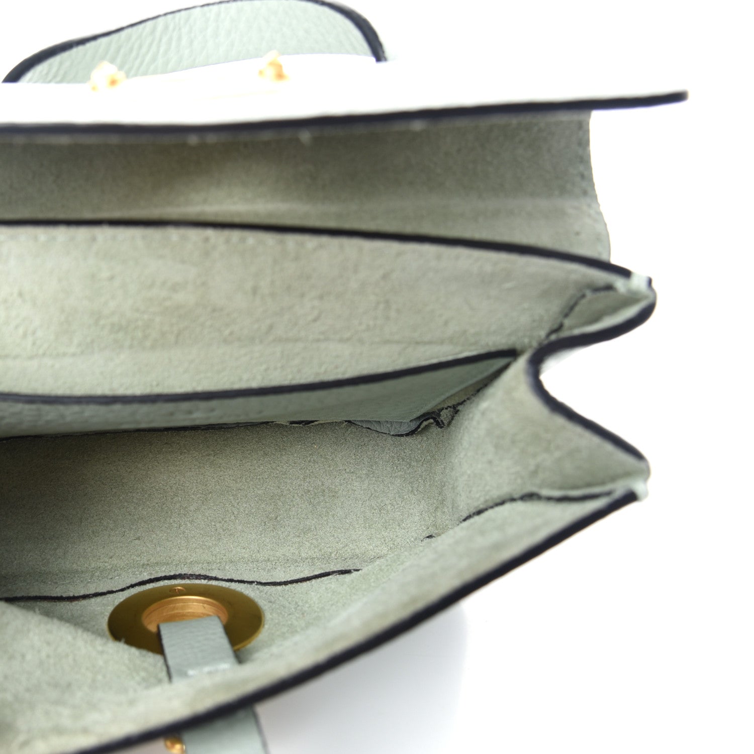Valentino Garavani Pebbled Calfskin Shoulder Bag Water Green 5 of 10