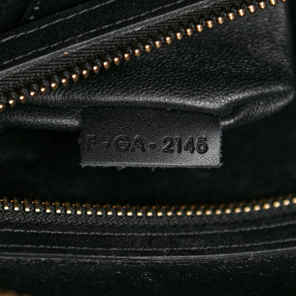 Celine Twill Smooth Calfskin Mini Luggage Dune Black 7 of 10