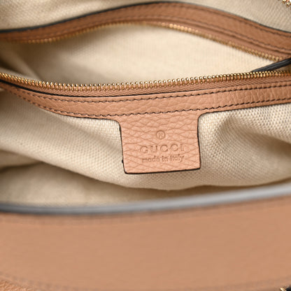 Gucci Pebbled Calfskin Large Soho Hobo Camelia 6 of 15