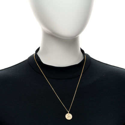 Anita Ko 18K Yellow Gold Diamond Small Aries Zodiac Coin Pendant Necklace 2 of 4