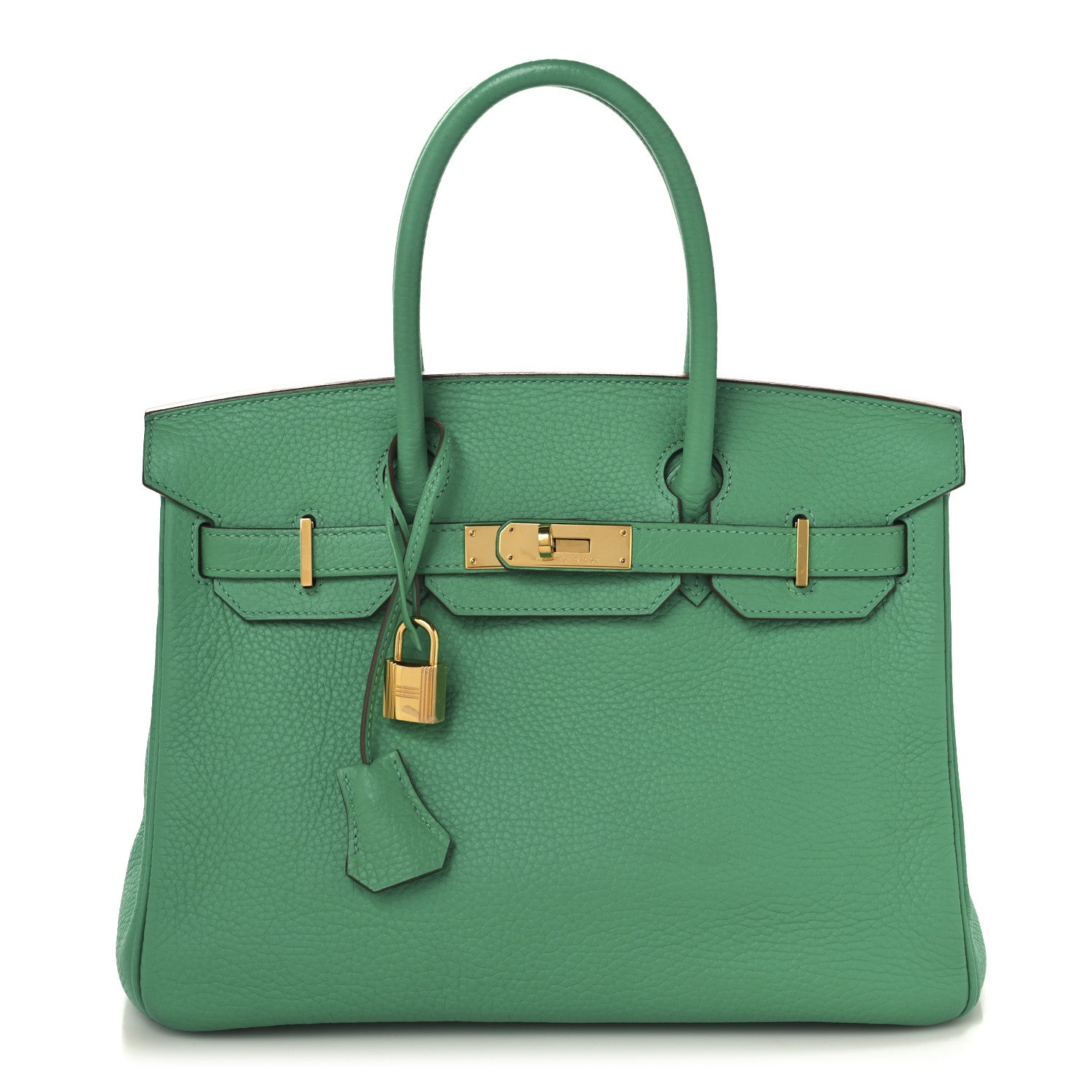Hermes Taurillon Clemence Birkin 30 Menthe 1 of 12