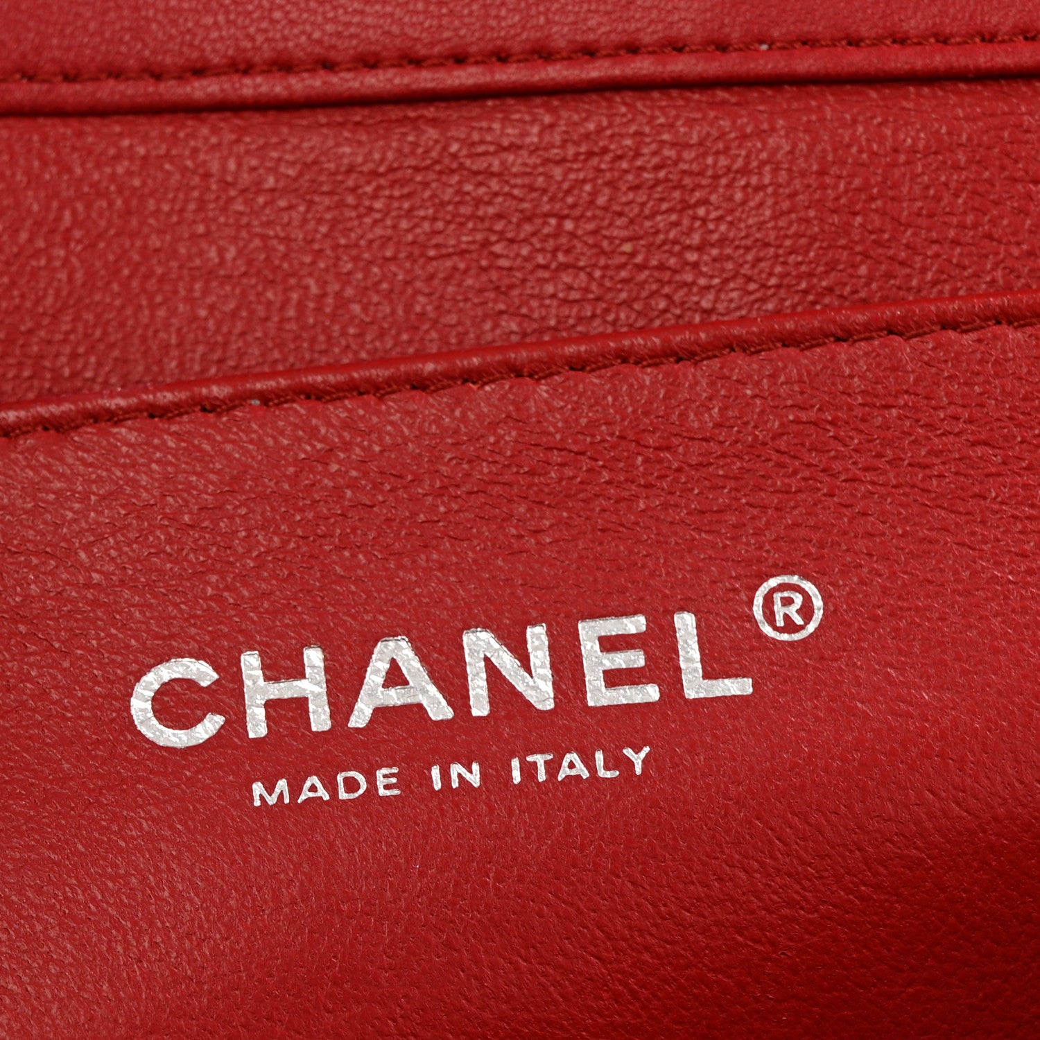 Chanel Lambskin Quilted Clutch With Chain Flap Red 6 of 13