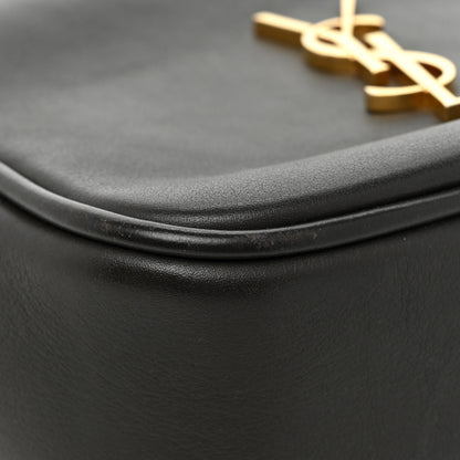 Saint Laurent Grained Lambskin Monogram Lou Camera Bag Dark Grey 10 of 12