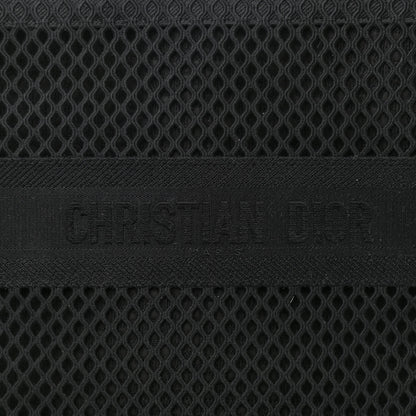 Christian Dior Mesh Embroidered Book Tote Black 8 of 11
