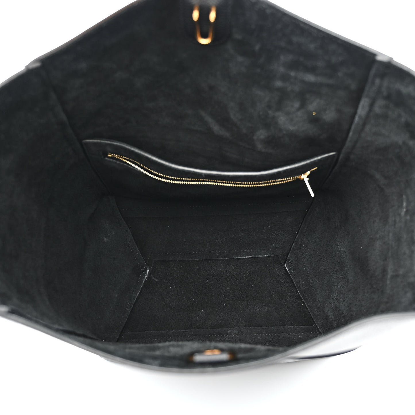 Soft Grained Calfskin Sangle Bucket Bag Black