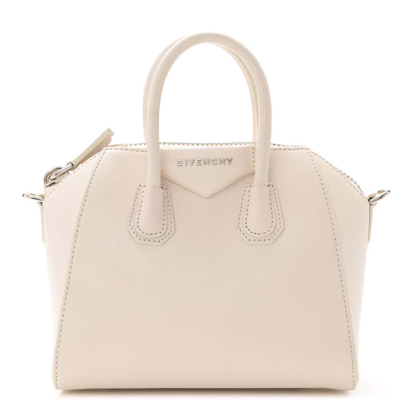 Sugar Goatskin Mini Antigona Off White