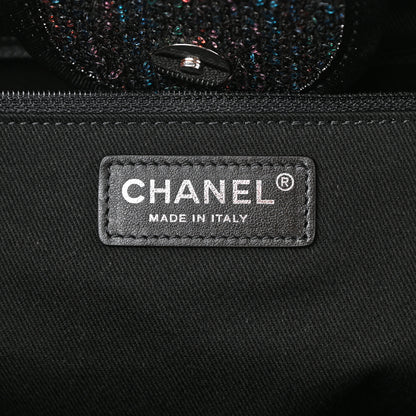 Chanel Viscose Sequins Medium Deauville Tote Black 6 of 10
