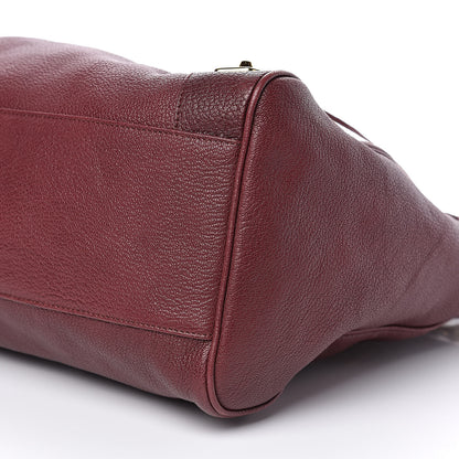 Balenciaga Chevre Gold Metallic Edge Hardware Velo Bordeaux 9 of 11