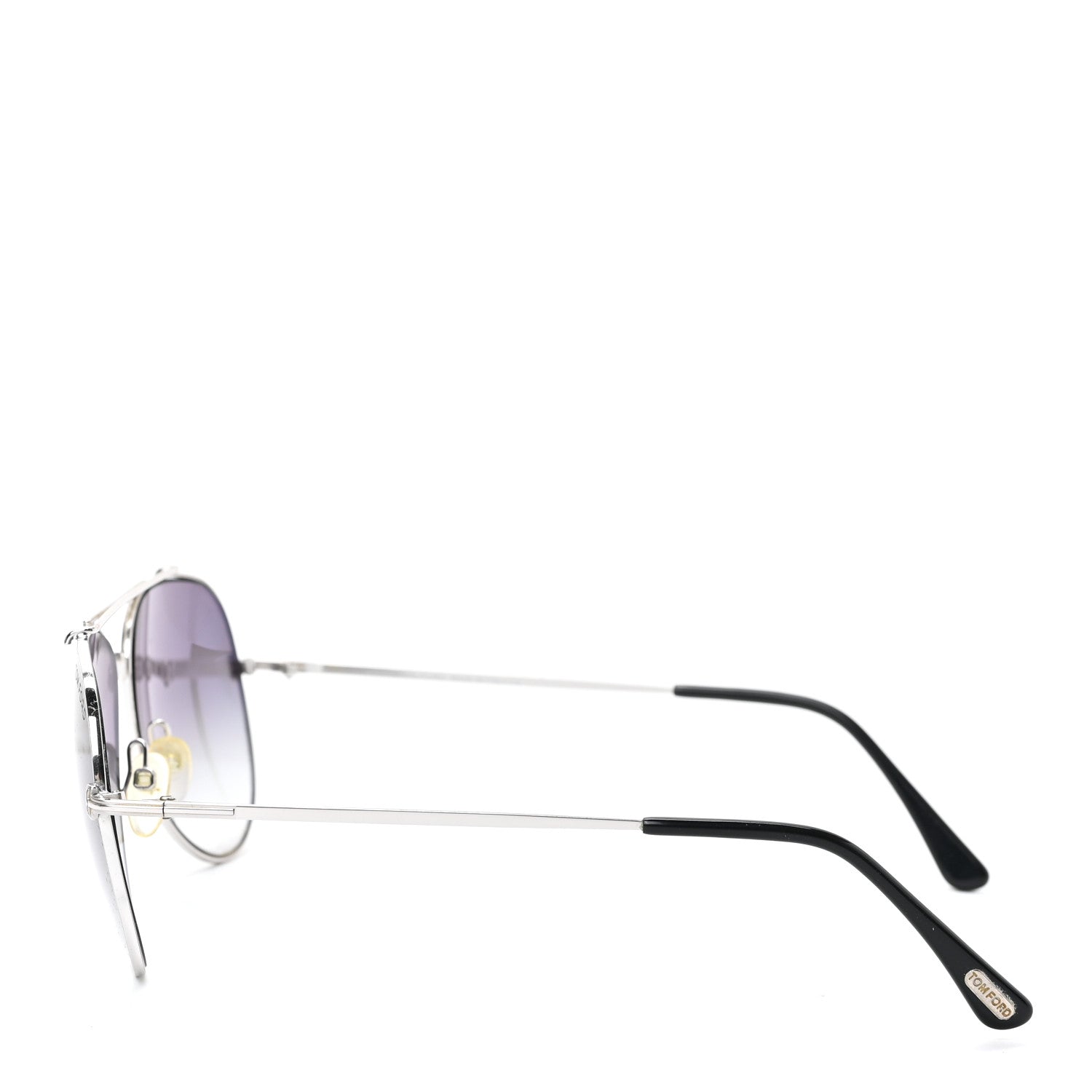 Tom Ford Indiana Aviator Sunglasses TF497 Silver 3 of 6