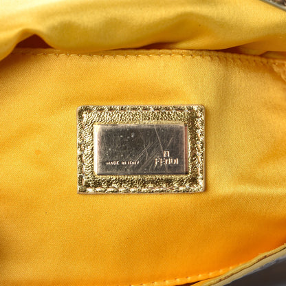 Fendi Vitello Mirror FF Embossed Mini Mama Baguette Oro Ambrato 6 of 11