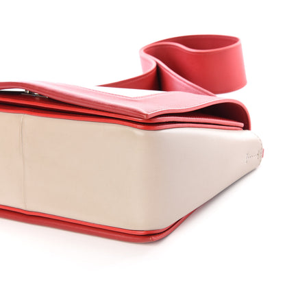 Celine Shiny Smooth Calfskin Medium Frame Shoulder Bag Poppy Red Clay 6 of 9