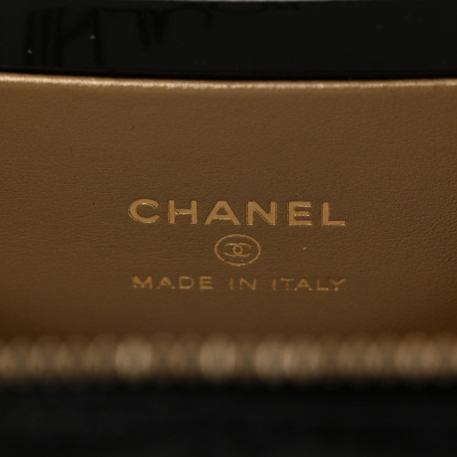Chanel Lambskin Quilted Pearl Crush Small Vanity Case With Chain Black 6 of 11