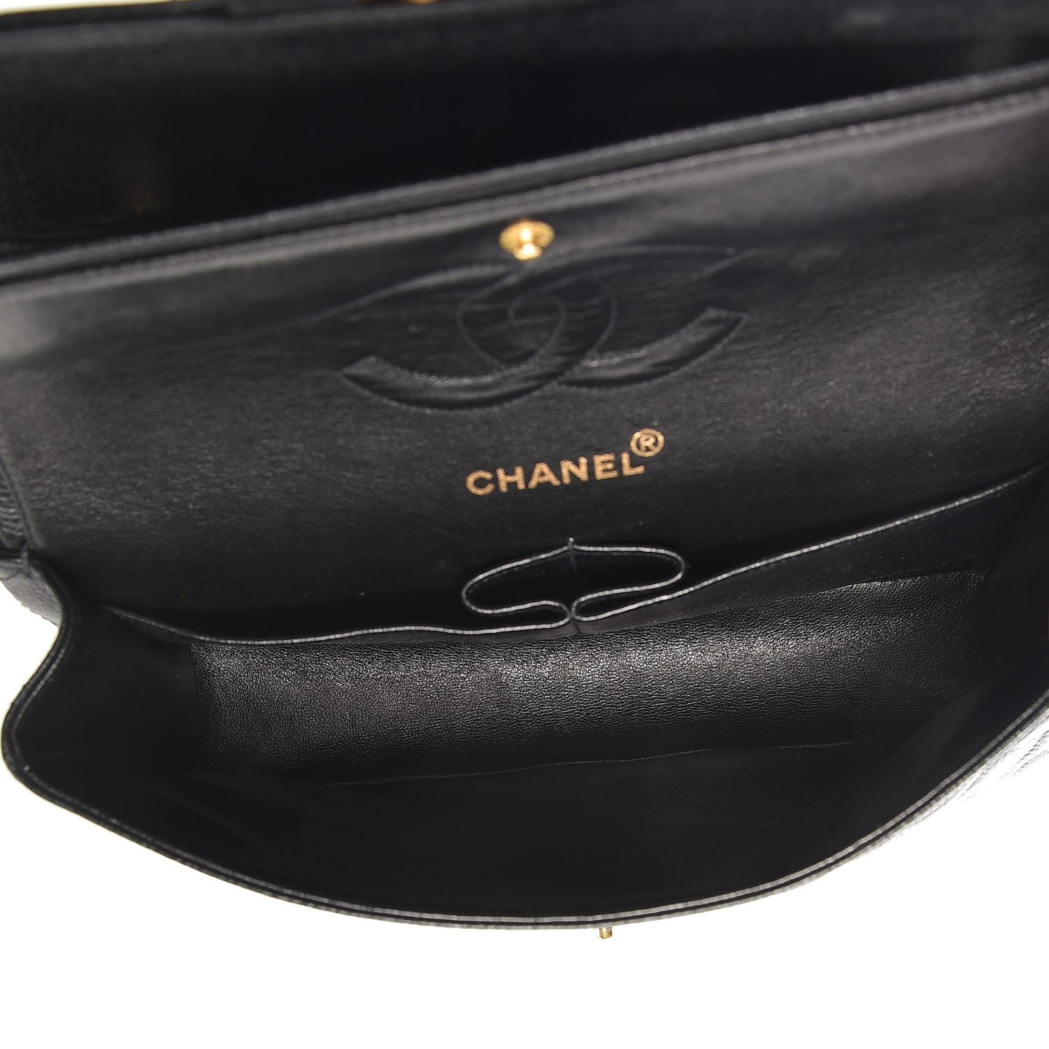 Chanel Caviar Quilted Medium Double Flap Black 5 of 8