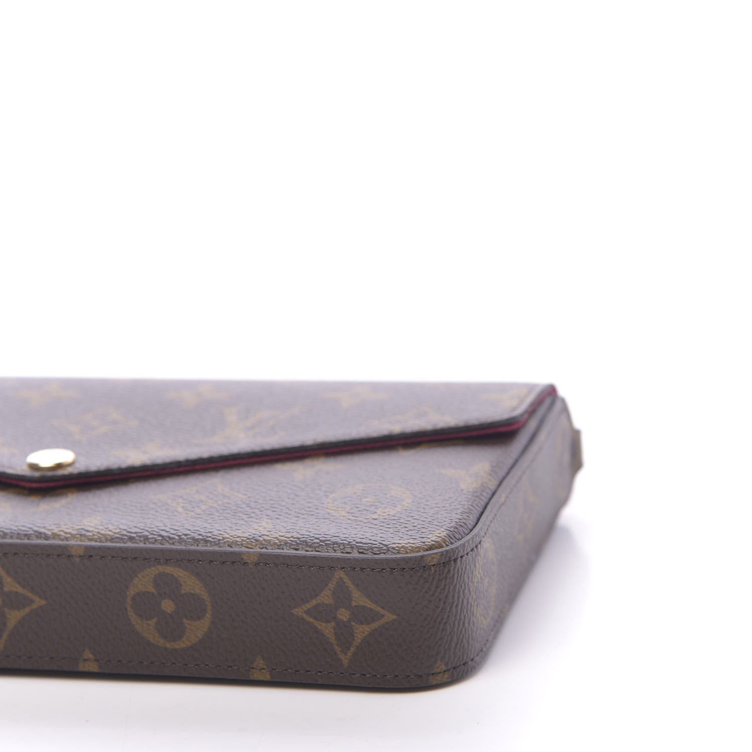 Louis Vuitton Monogram Pochette Felicie Chain Wallet Fuchsia 9 of 11