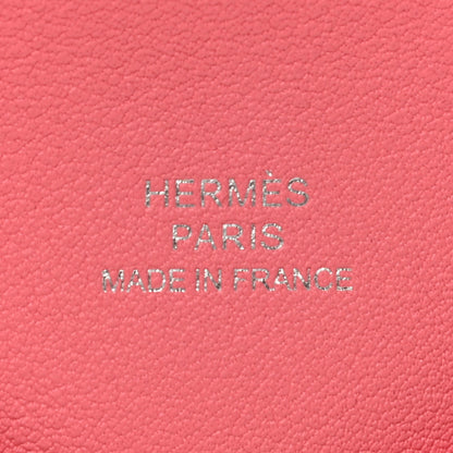 Hermes Barenia Faubourg Swift Verso Calvi Card Case Fauve Rose D'ete 7 of 10