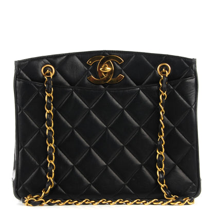 Chanel Lambskin Quilted Shoulder Bag Black 1 of 9