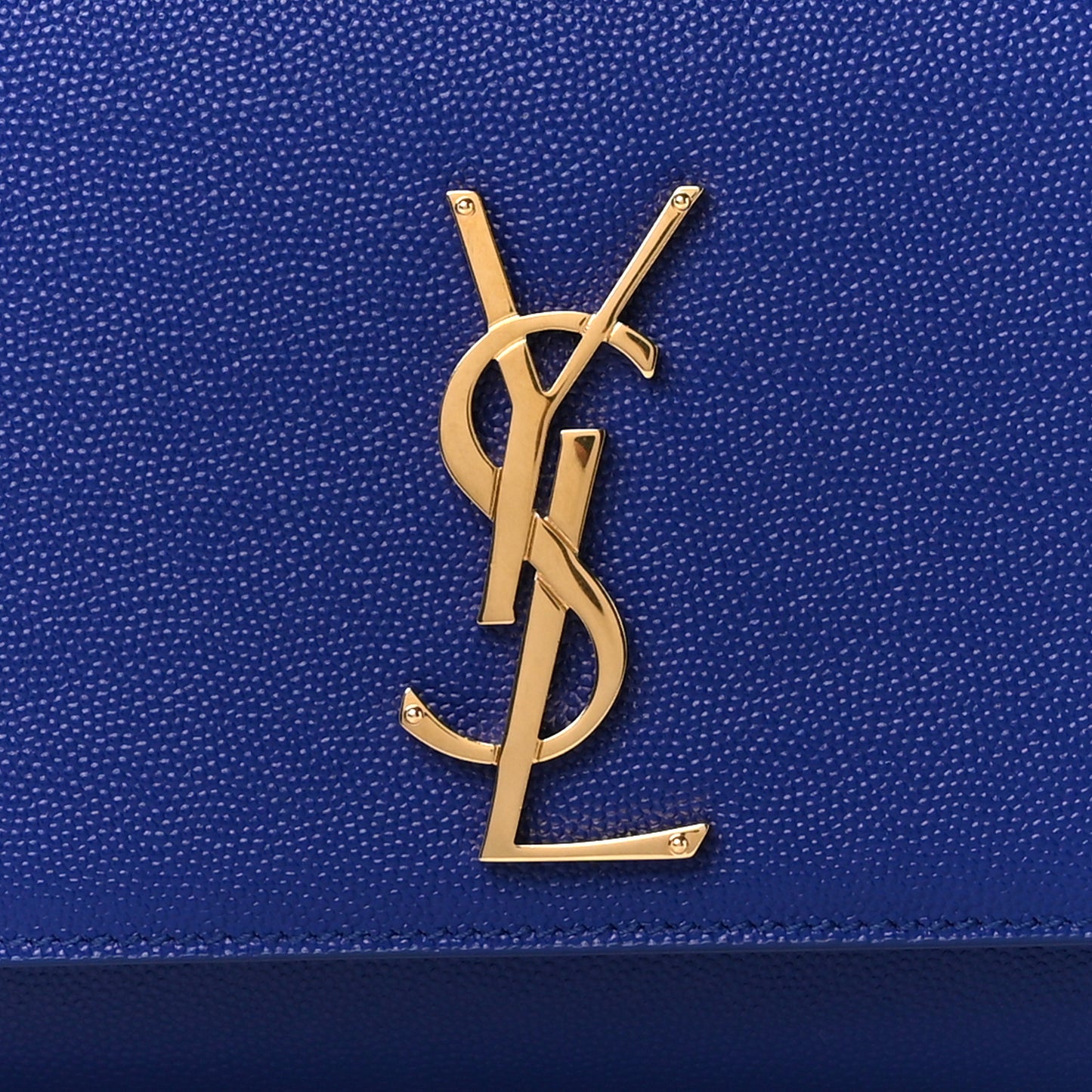 Grain De Poudre Medium Classic Monogram Kate Satchel Ultramarine