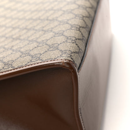 Gucci GG Supreme Monogram Azalea Calfskin Medium Retro Interlocking G Tote Bag Beige Ebony Brown Sugar 9 of 14