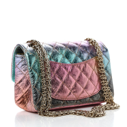 Chanel Metallic Goatskin Quilted Mini 2.55 Reissue Flap Multicolor 3 of 10