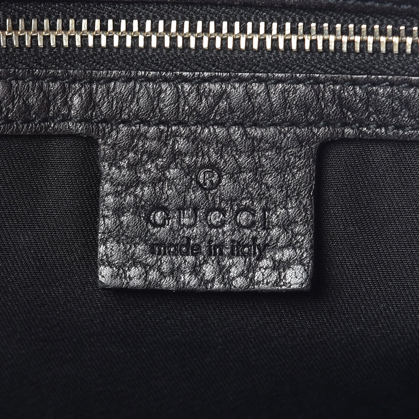 Pebbled Calfskin Web Blondie Hobo Black