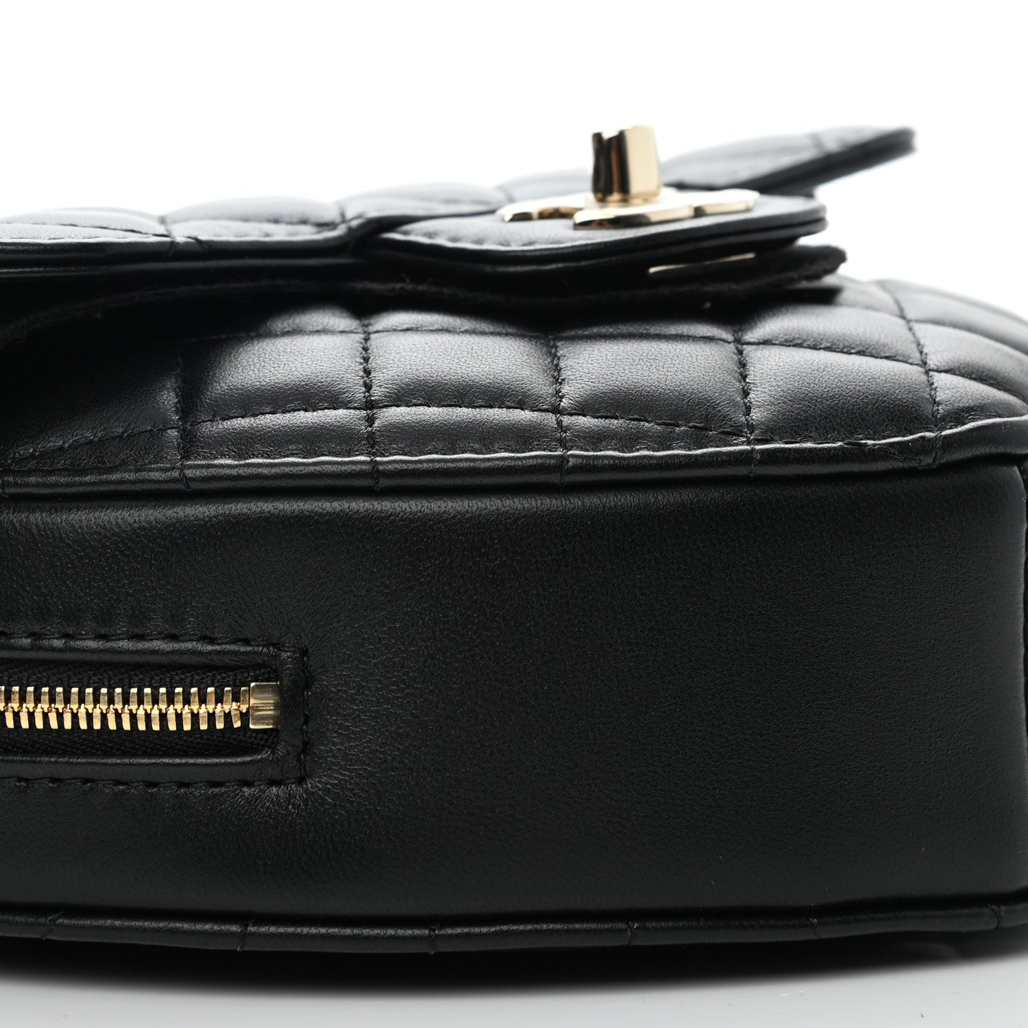 Chanel Lambskin Quilted CC In Love Heart Bag Black 9 of 11