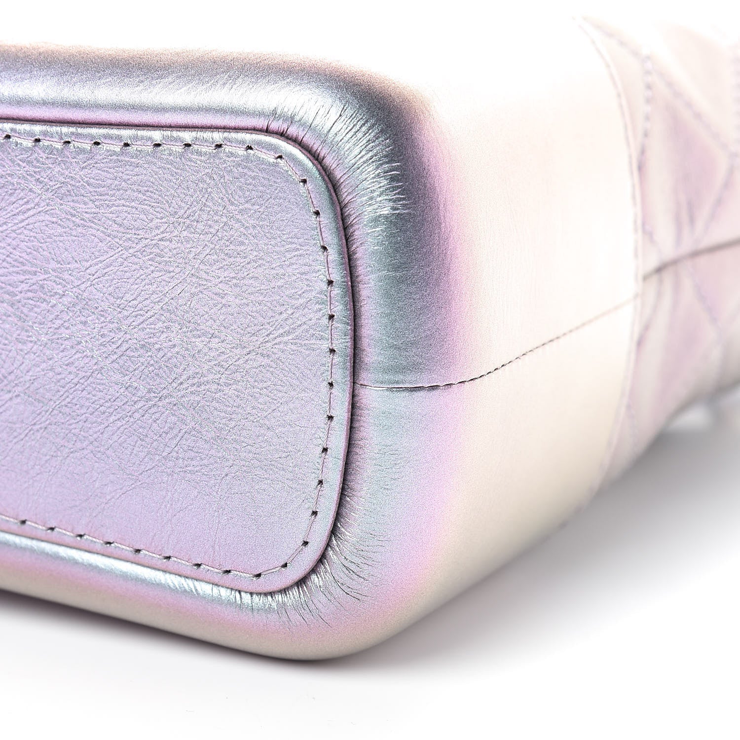Chanel Iridescent Lambskin Calfskin Quilted Medium Gabrielle Hobo Light Purple 10 of 11