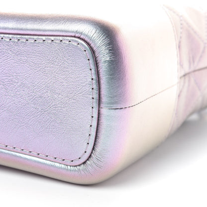Chanel Iridescent Lambskin Calfskin Quilted Medium Gabrielle Hobo Light Purple 10 of 11