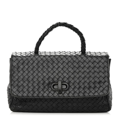 Bottega Veneta Nappa Intrecciato Top Handle Bag Black 1 of 15