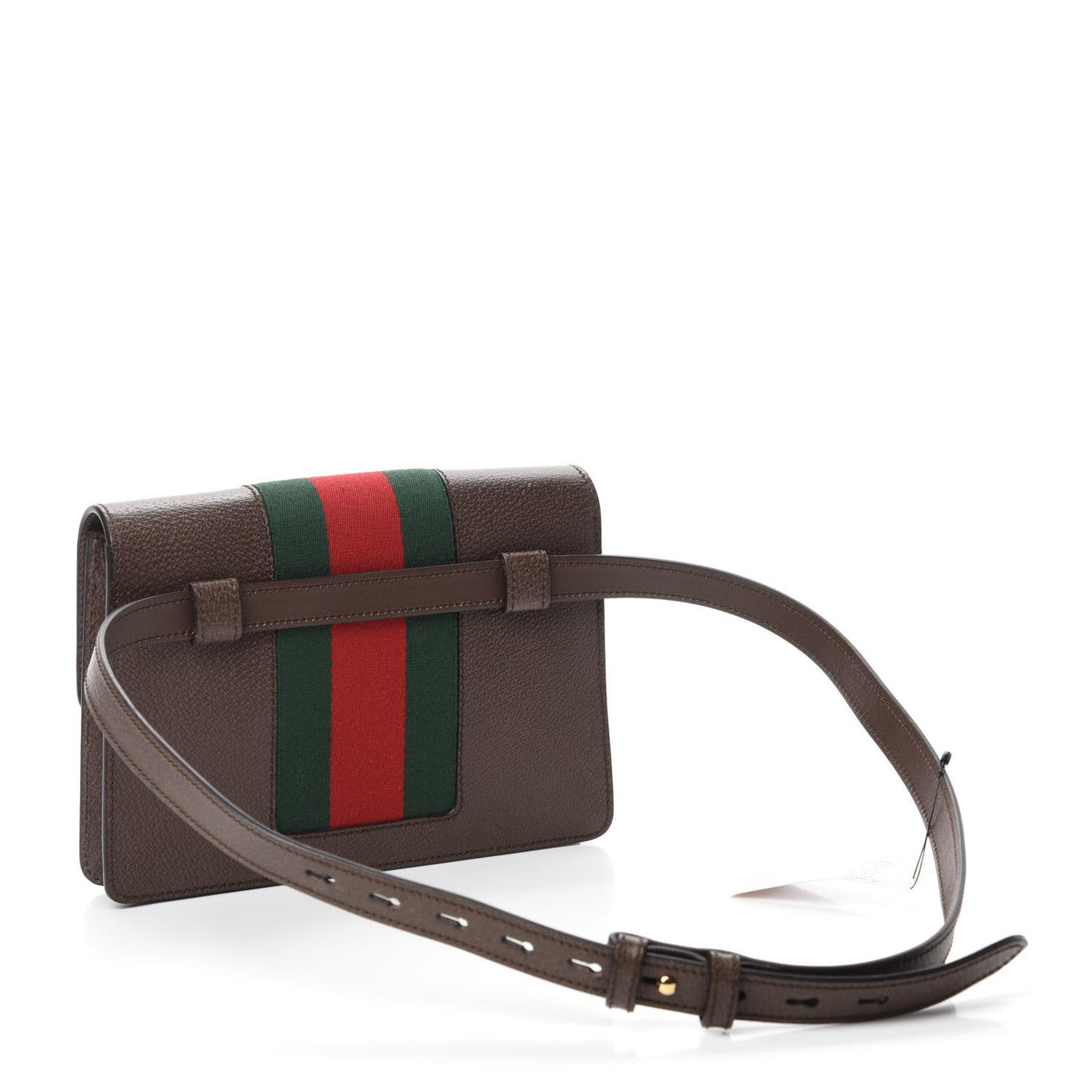 Calfskin Embroidered Sylvie Belt Bag Brown