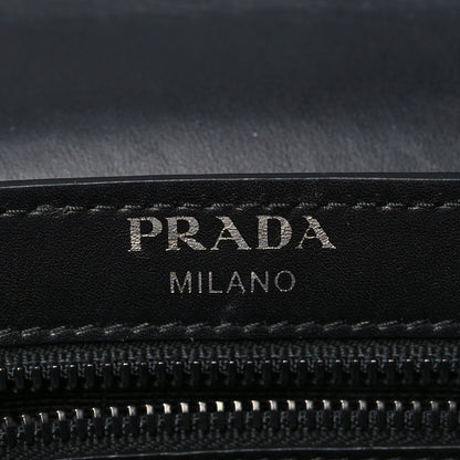 Prada Vitello Studded Crossbody White Black 6 of 9