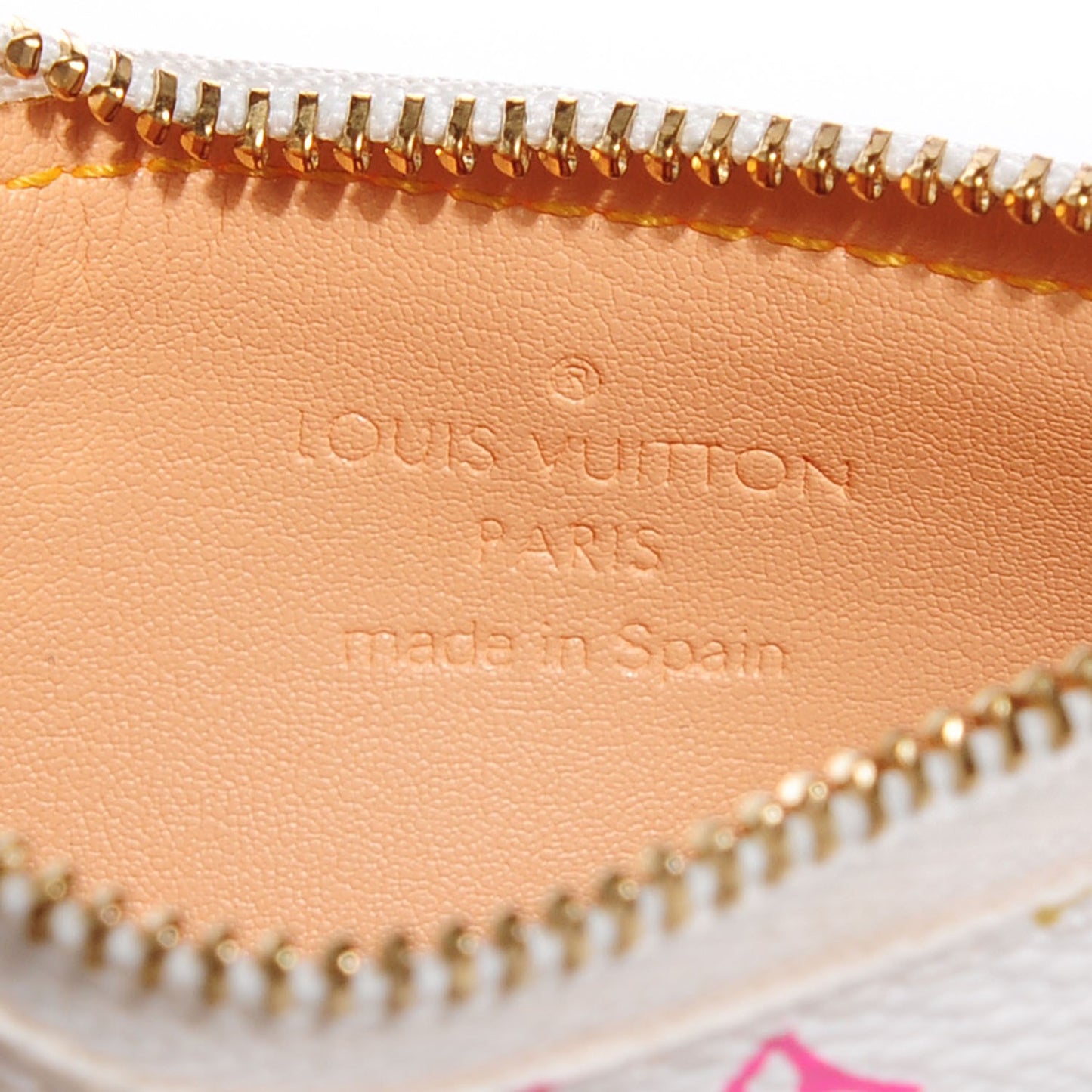 Monogram Multicolor Key Pouch White