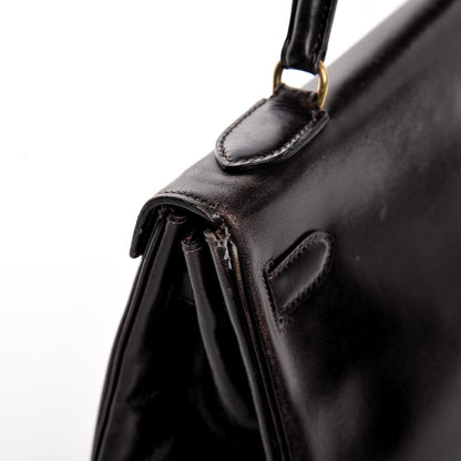 Hermes Box Kelly Retourne 32 Chocolate 43 of 53