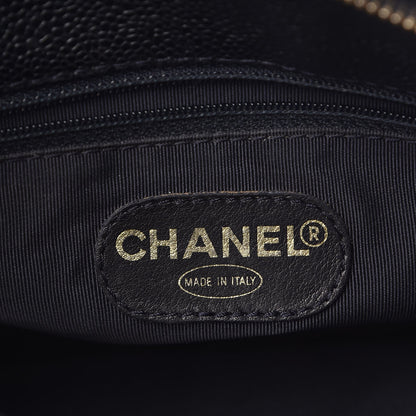 Chanel Caviar Shoulder Bag Navy 6 of 12