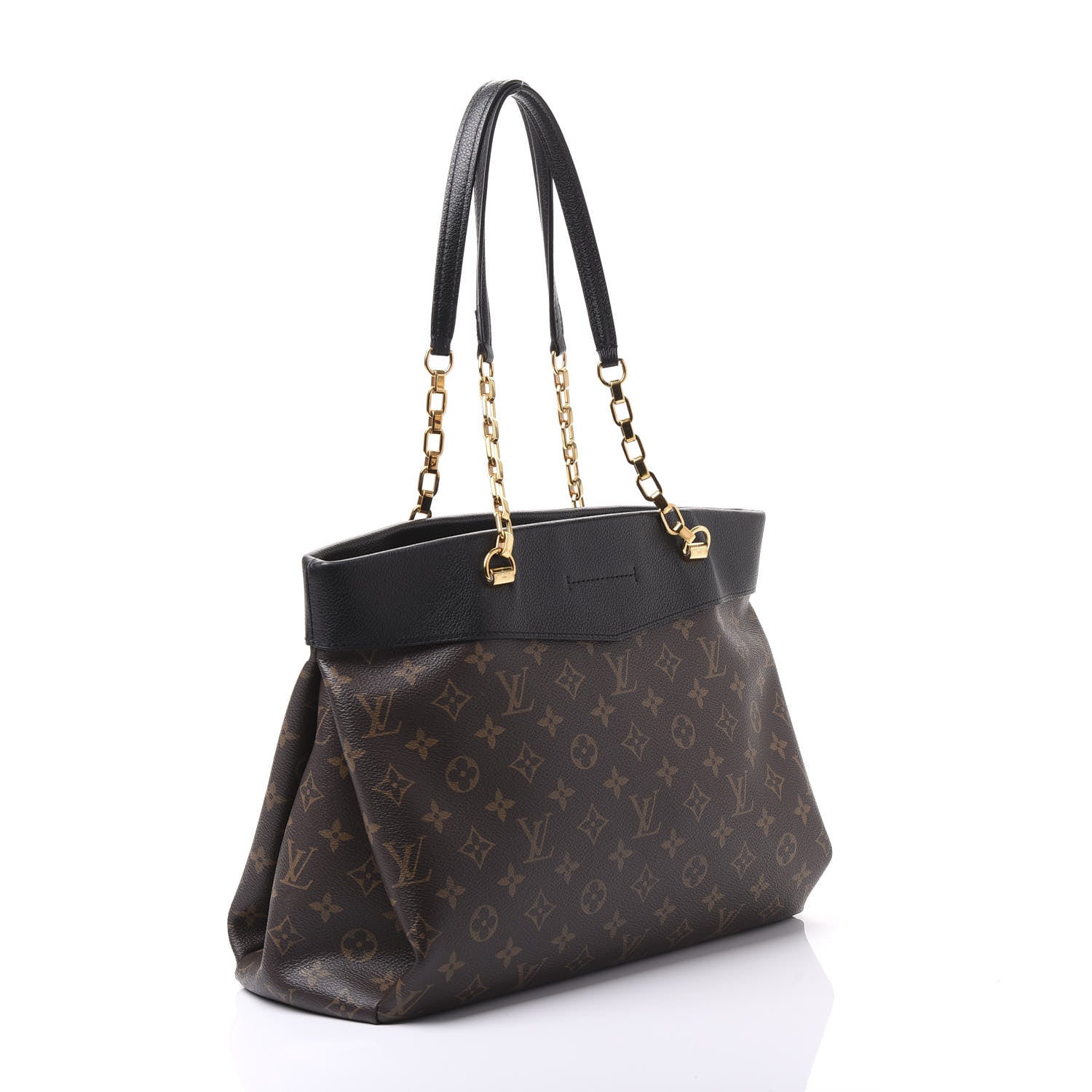 Louis Vuitton Monogram Pallas Shopper Black 2 of 8