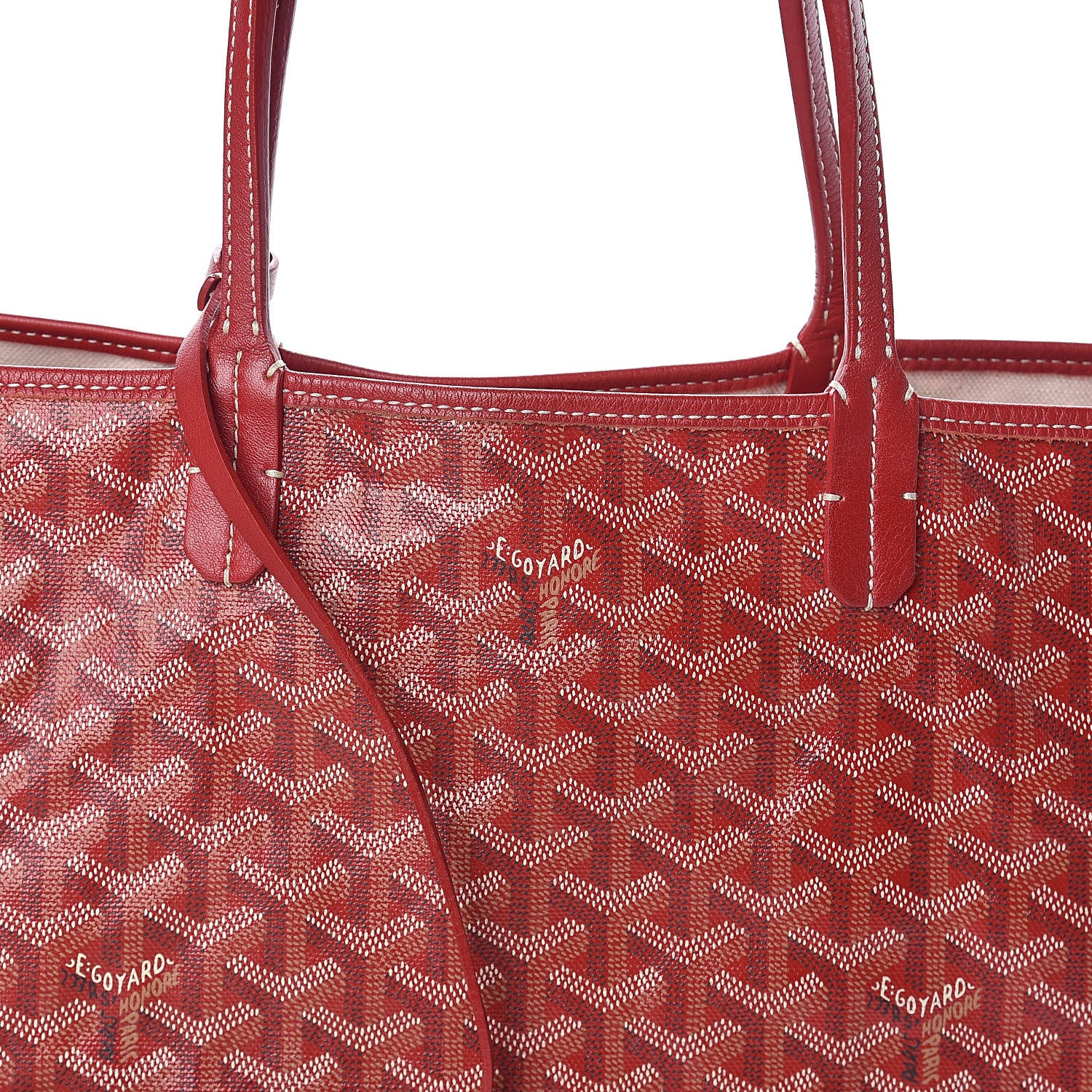 Goyard Goyardine Saint Louis PM Red 6 of 9