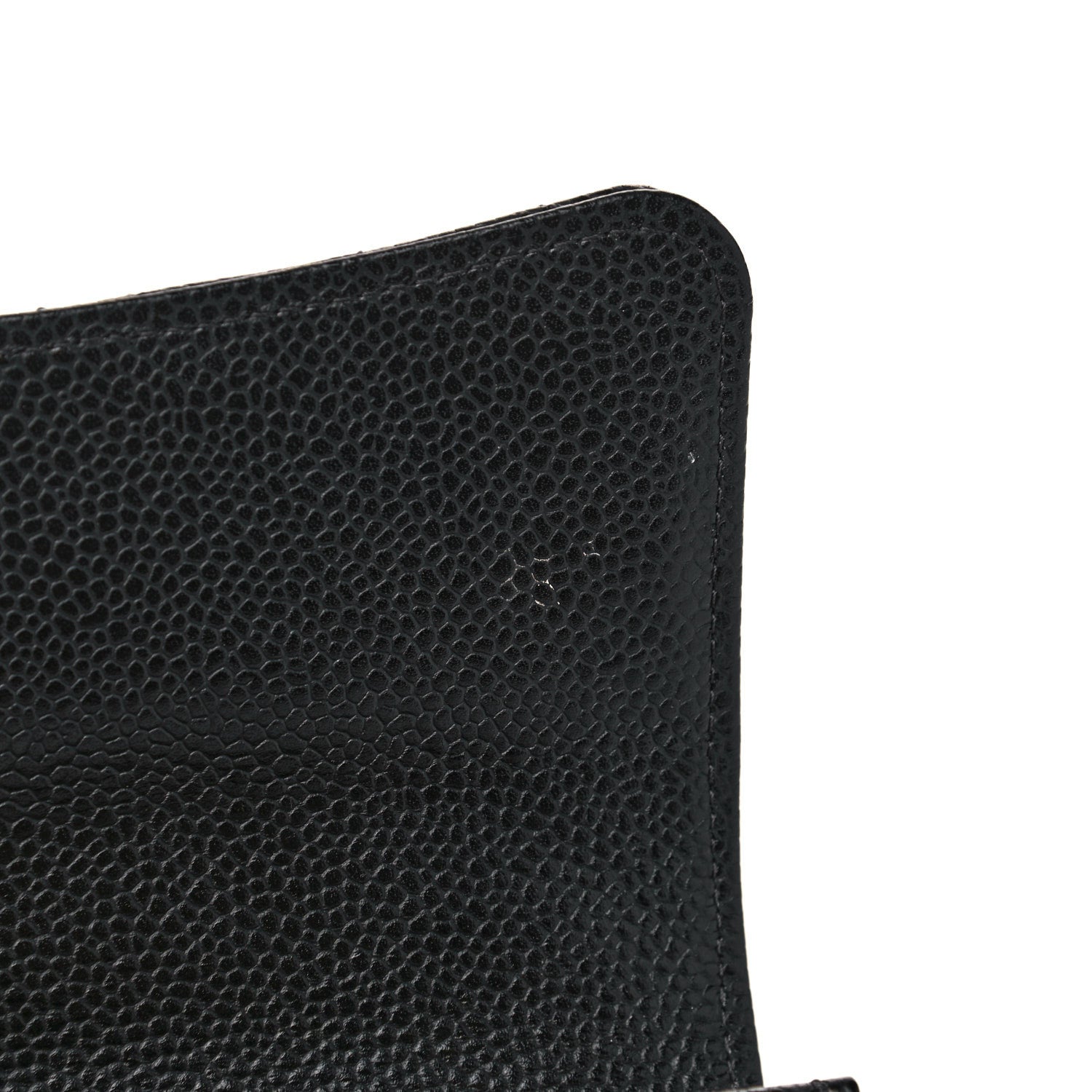 Chanel Caviar Quilted Large Gusset Flap Wallet Black 9 of 11