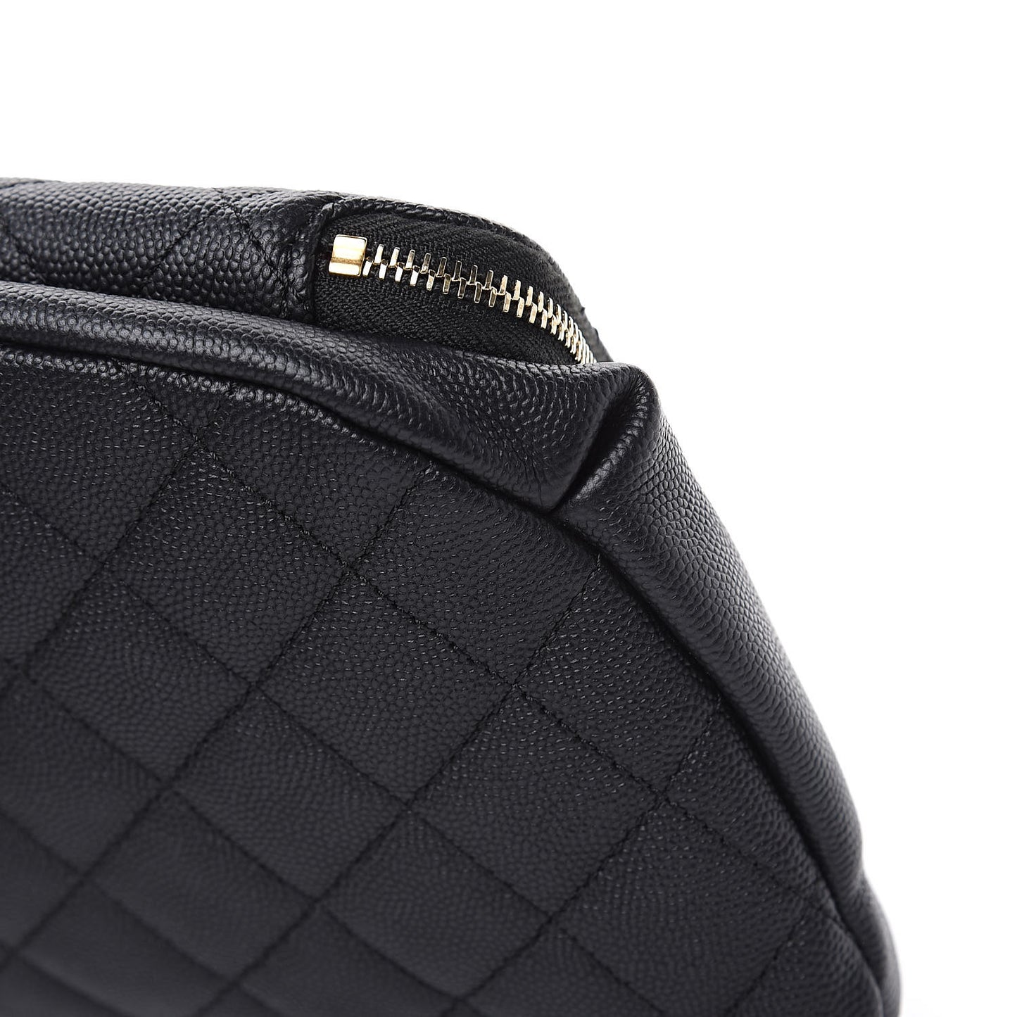 Caviar Quilted Business Affinity Waist Belt Bag Black