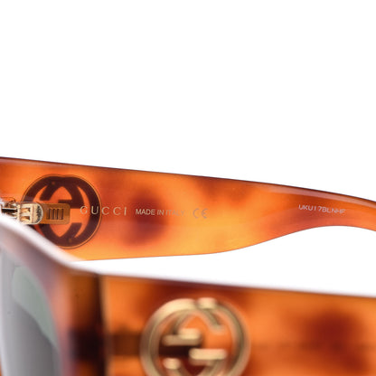 Gucci Acetate Square Frame Sunglasses GG0142SA Tortoise 5 of 6