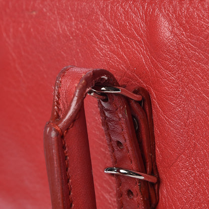 Balenciaga Veau Souple Papier A4 Zip Around Tote Rouge 19 of 19