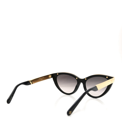 Louis Vuitton Metal LV Blend Cat Eye Sunglasses Z2644U Black Gold 4 of 7