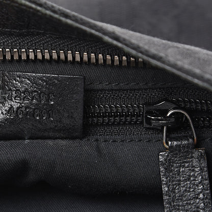 Gucci Monogram Flat Messenger Bag Black 6 of 10