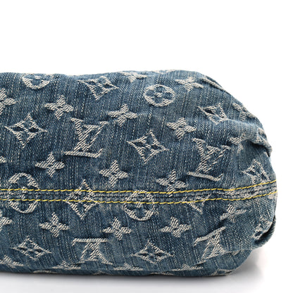 Louis Vuitton Monogram Denim Pleaty Blue 6 of 10