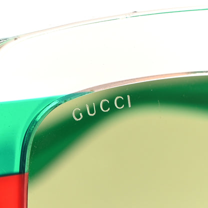 Gucci Square Web Frame GG0178S Sunglasses Green Red 7 of 7