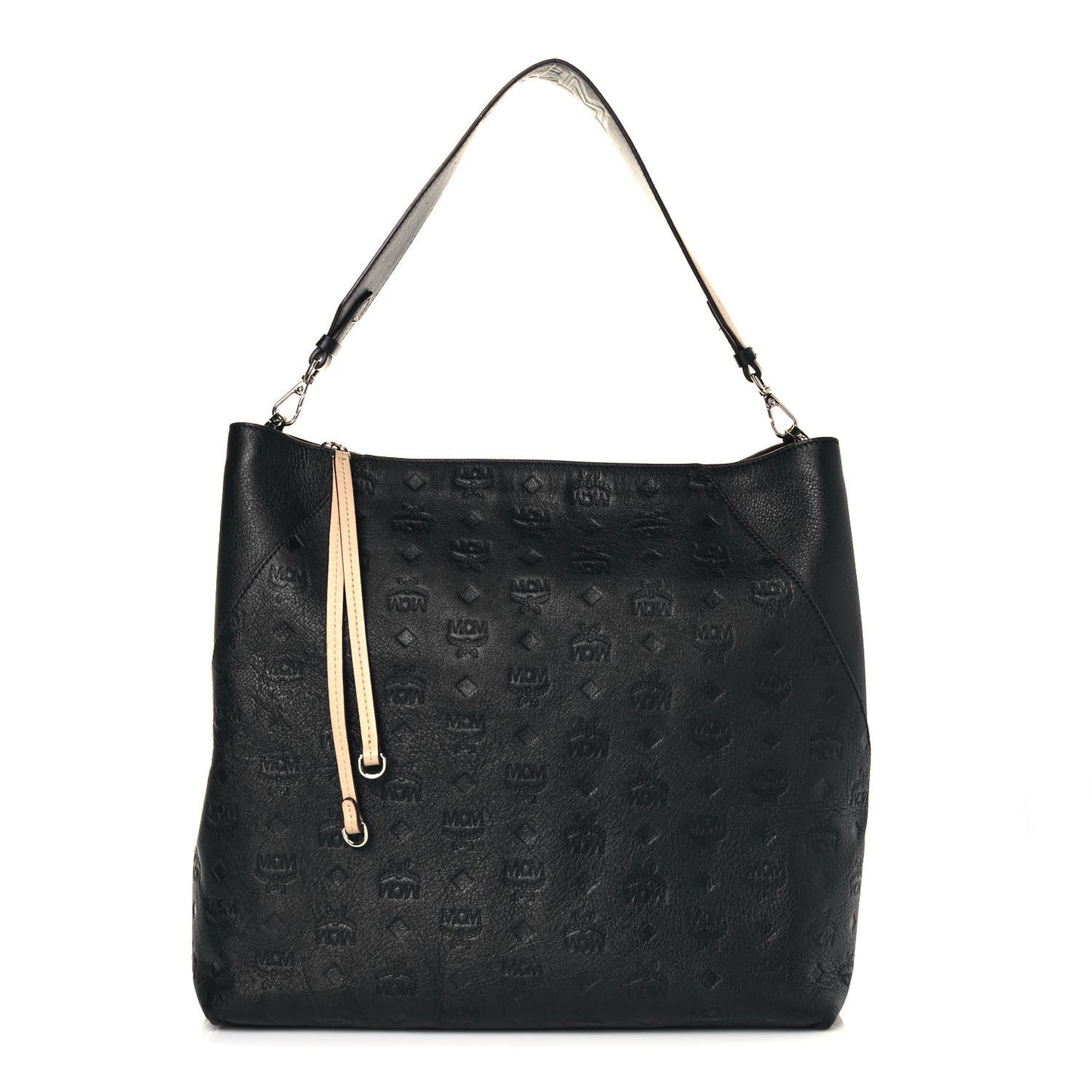 Calfskin Ottomar Monogram Large Klara Hobo Black