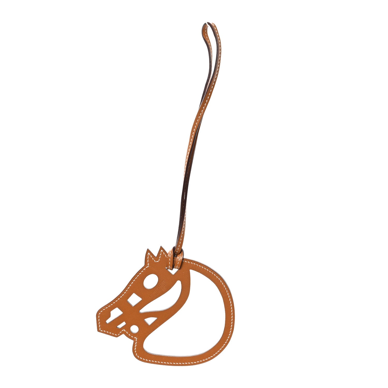 Hermes Epsom Cheval A Roulettes Bag Charm Gold Terre Gold 1 of 3