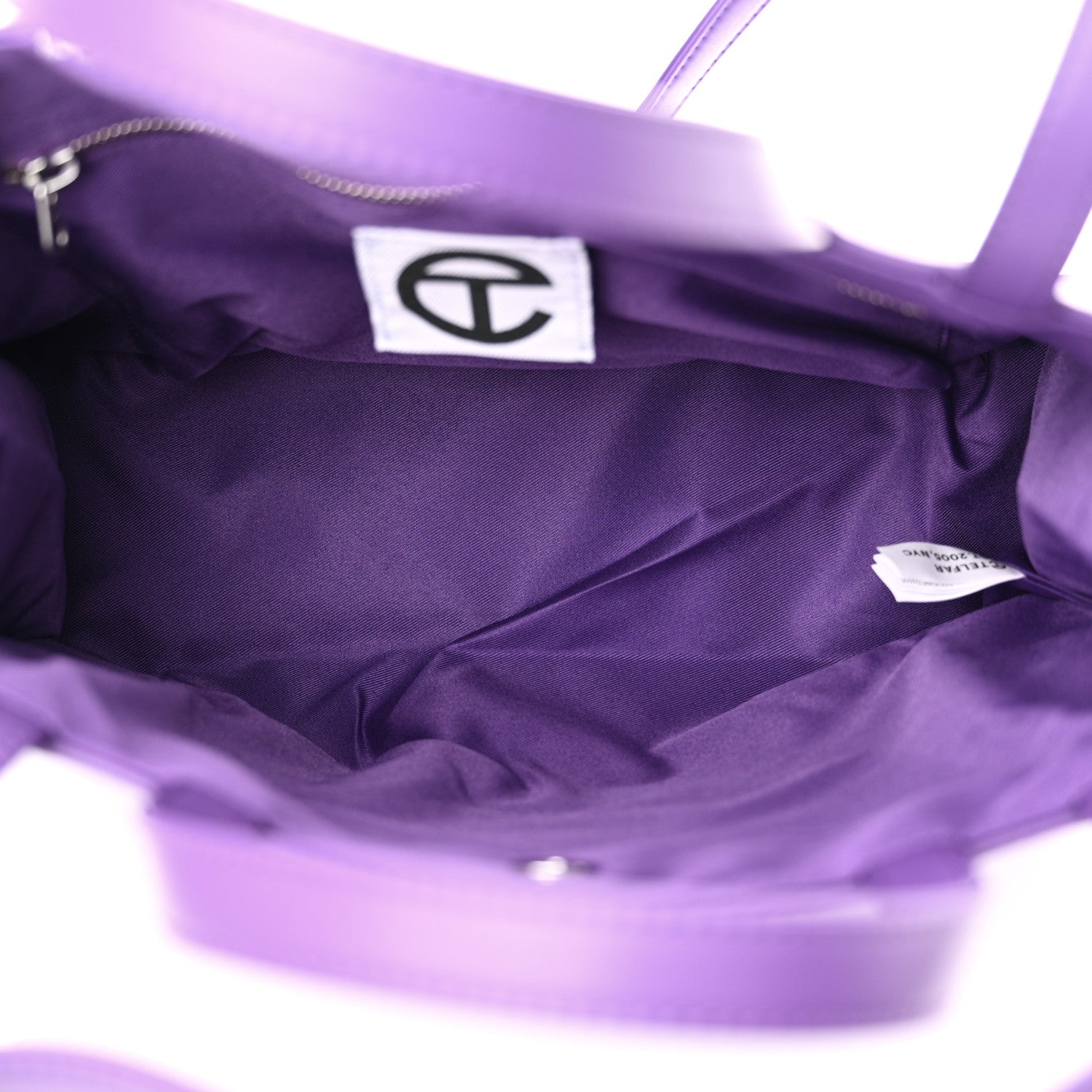Telfar Vegan Leather Medium Shopping Bag Grape 5 of 10