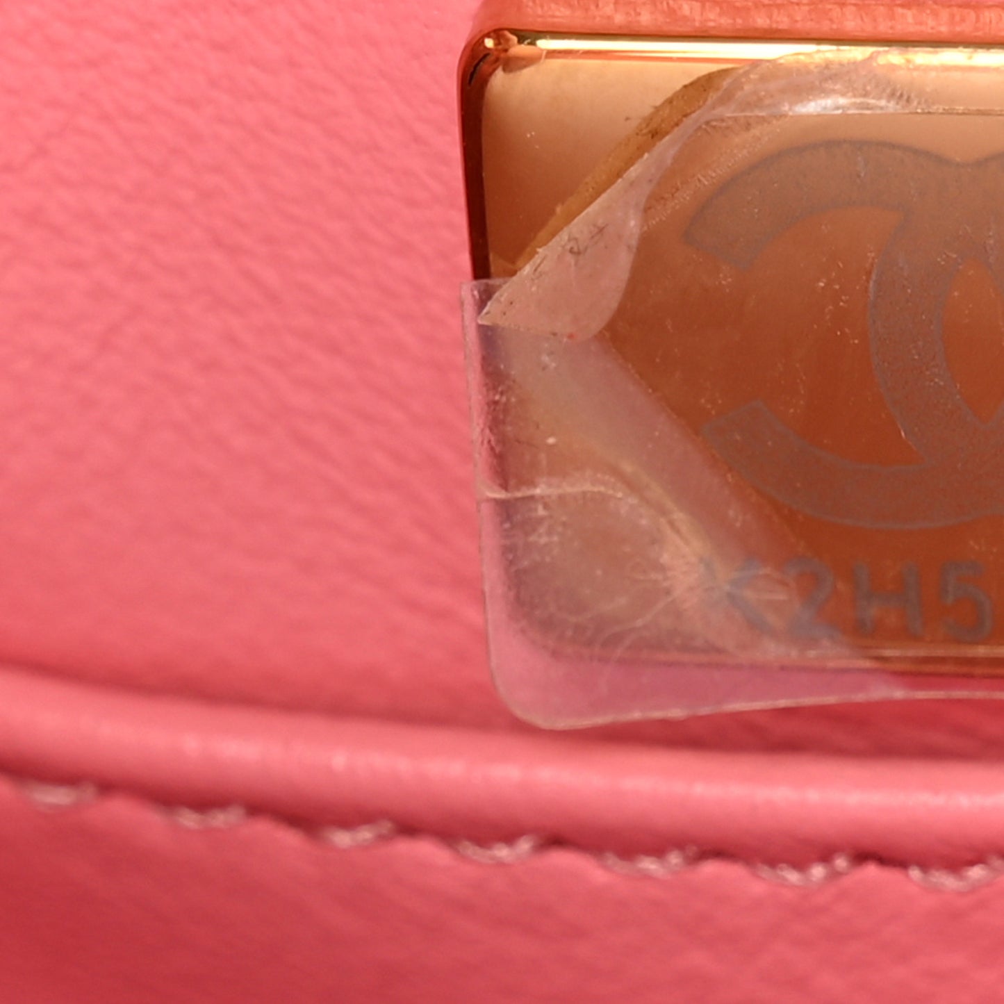 Caviar Quilted Small Coco Handle Flap Pink