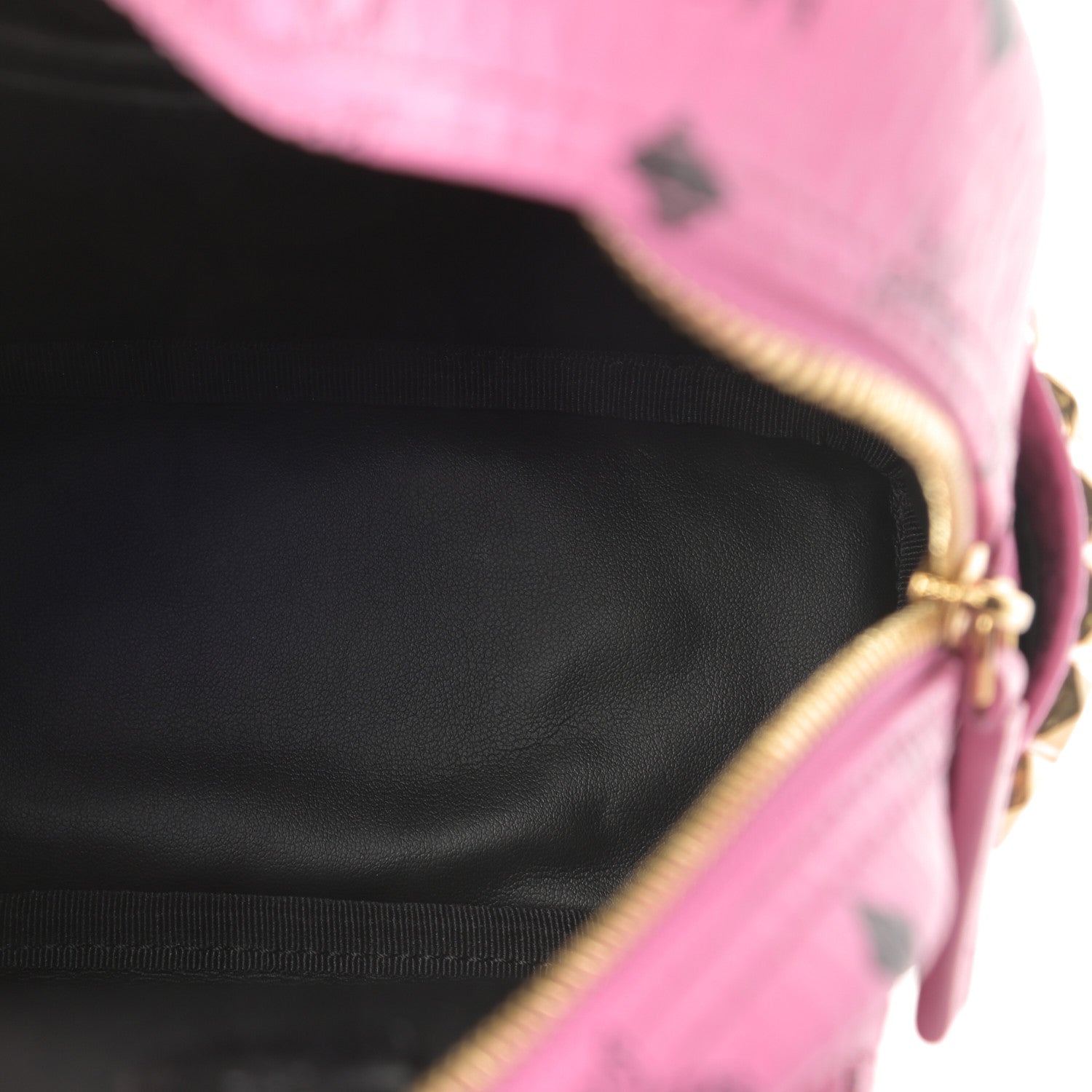 MCM Visetos Side Stud X-Mini Stark Bebe Boo Backpack Pink 5 of 10