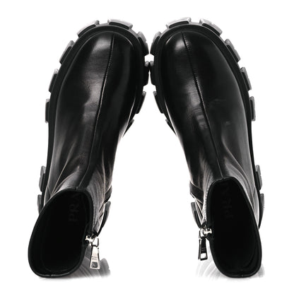 Prada Nappa Stretch Monolith Boots 37 Black 2 of 12