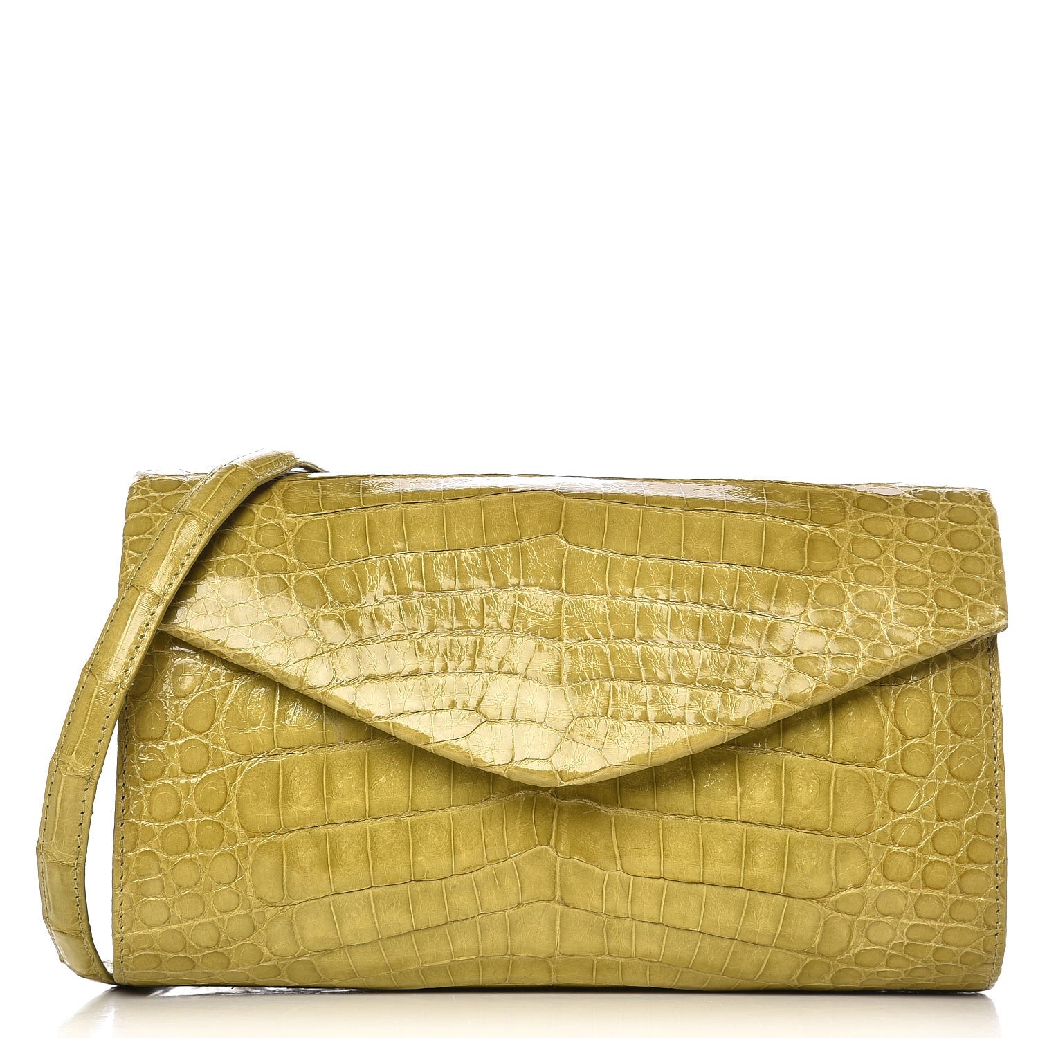 Nancy Gonzalez Crocodile Amour Clutch Green 1 of 9